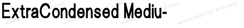 ExtraCondensed Mediu字体转换